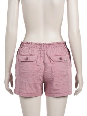 Eddie Bauer Women's Pink Elastic Waist Utility Shorts Size Large